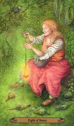 8 of Boons - Forest of Enchantment Tarot - Tarot Deck by Lunaea Weatherstone