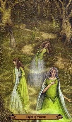 8 of Visions - Forest of Enchantment Tarot - Tarot Deck by Lunaea Weatherstone