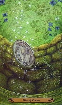 9 of Visions - Forest of Enchantment Tarot - Tarot Deck by Lunaea Weatherstone