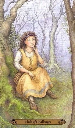 Child of Challenges - Forest of Enchantment Tarot - Tarot Deck by Lunaea Weatherstone