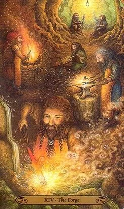 Forest Of Enchantment Tarot Deck Review 9 The Forge - Forest of Enchantment Tarot - Tarot Deck by Lunaea Weatherstone