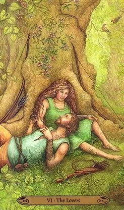 The Lovers - Forest of Enchantment Tarot - Tarot Deck by Lunaea Weatherstone