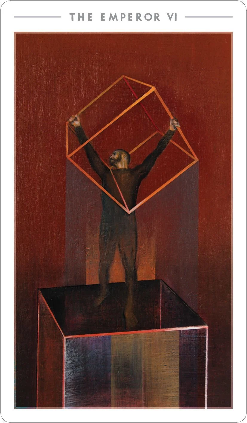 The Emperor card from the The Fountain Tarot deck