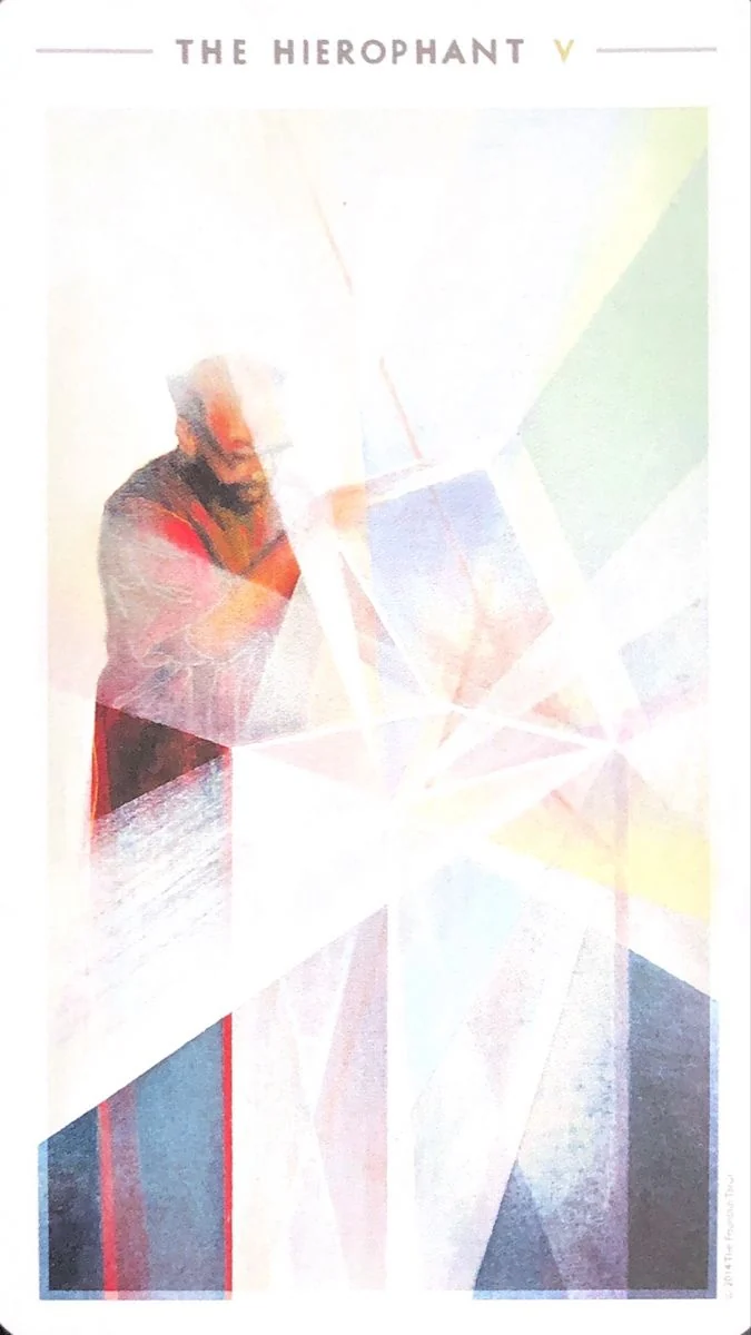 The Hierophant card from the The Fountain Tarot deck