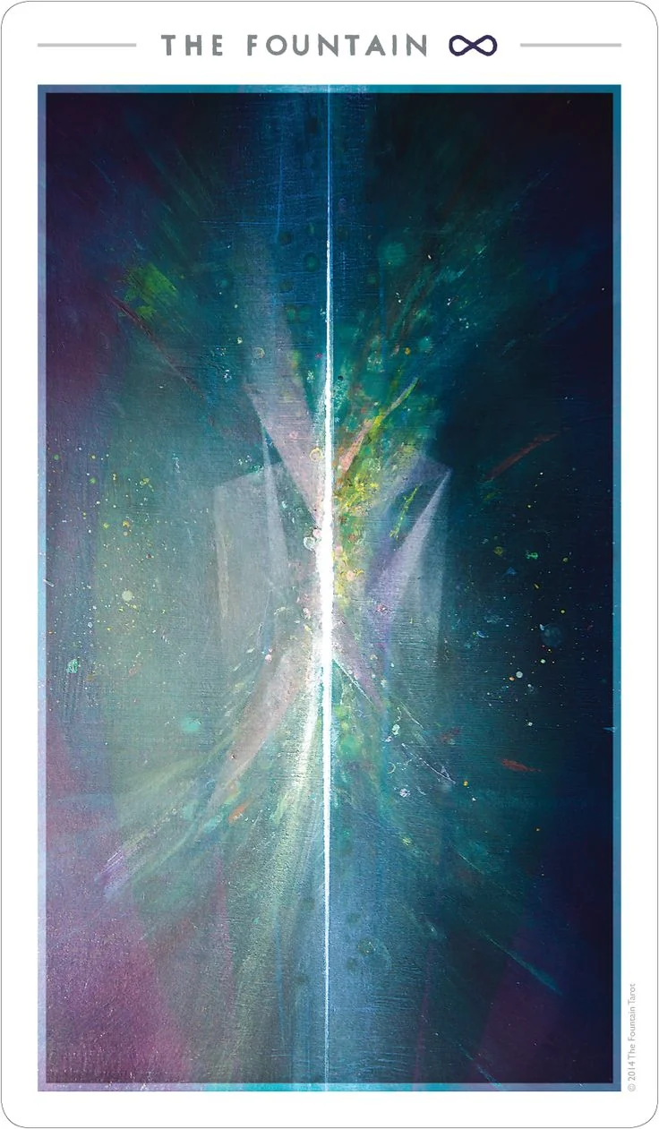 The Fountain card from the The Fountain Tarot deck