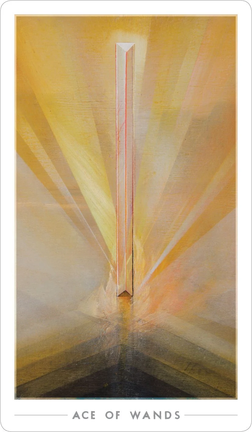 Ace of Wands card from the The Fountain Tarot deck