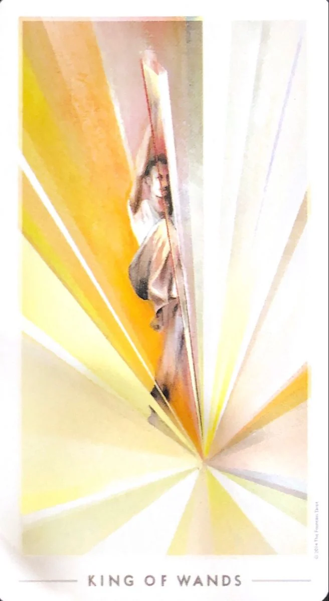 King of Wands card from the The Fountain Tarot deck