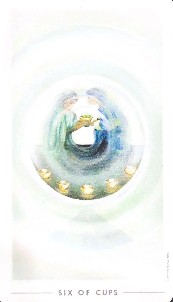 6 of Cups card from the The Fountain Tarot deck