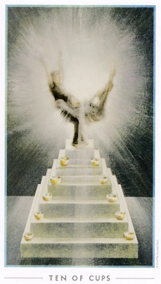 10 of Cups card from the The Fountain Tarot deck