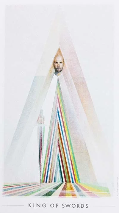 King of Swords card from the The Fountain Tarot deck