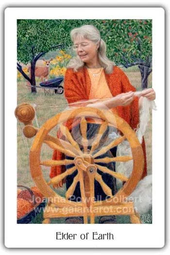 Elder of Earth card from the Gaian Tarot deck
