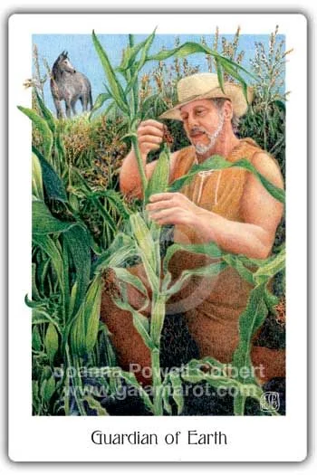 Guardian of Earth card from the Gaian Tarot deck