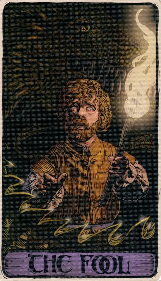 The Fool card from the Game Of Thrones Tarot deck