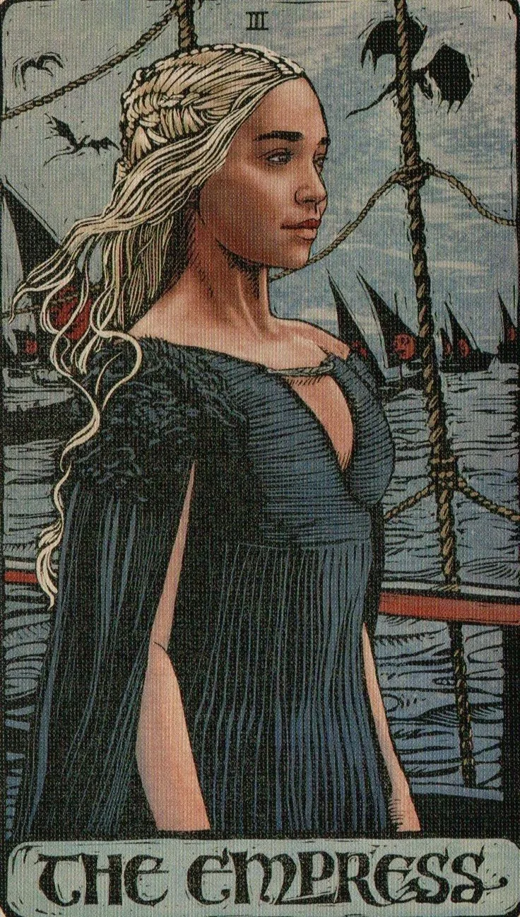 The Empress card from the Game Of Thrones Tarot deck