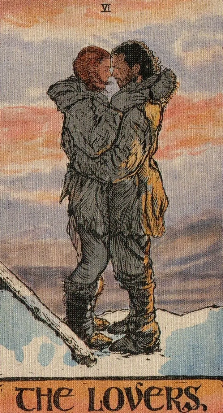 The Lovers — Game Of Thrones Tarot card The Lovers card from the Game Of Thrones Tarot deck