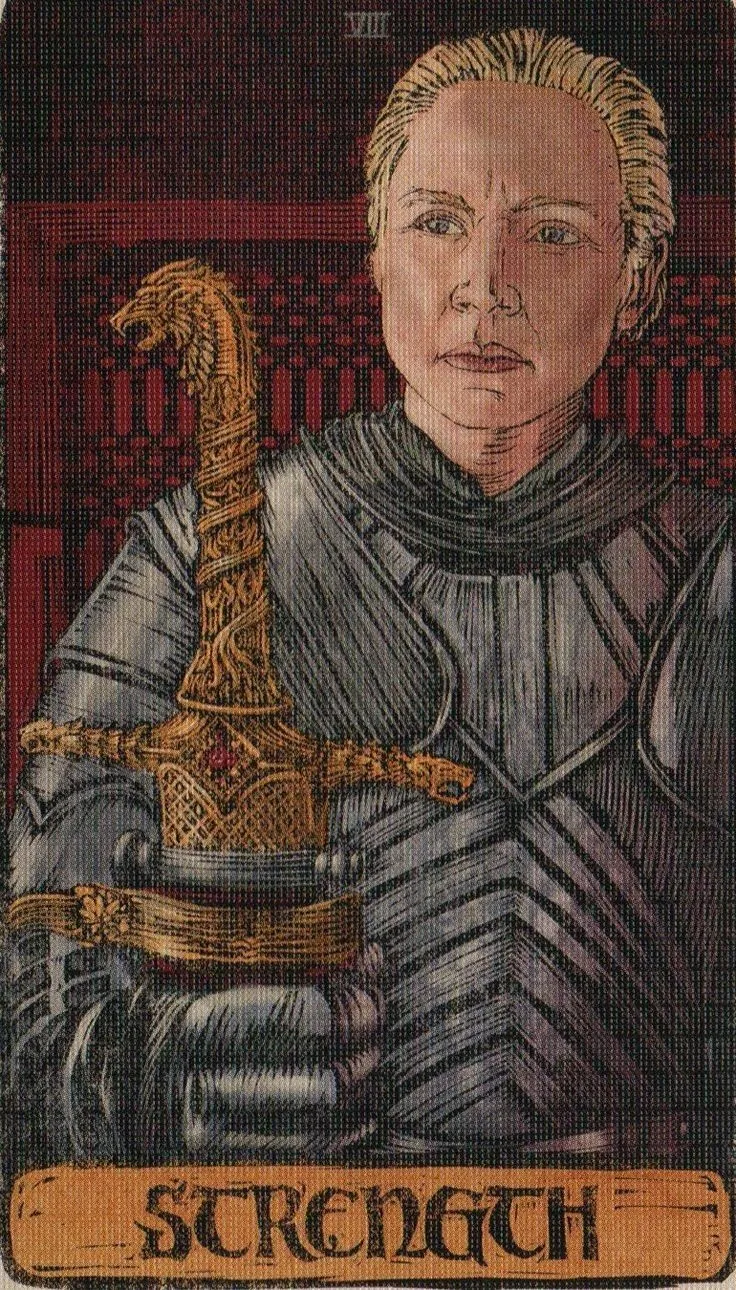 Strength card from the Game Of Thrones Tarot deck