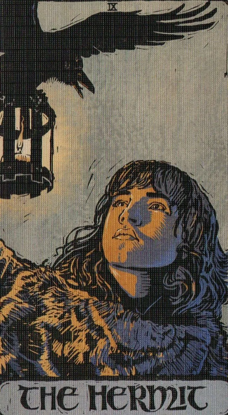 The Hermit card from the Game Of Thrones Tarot deck
