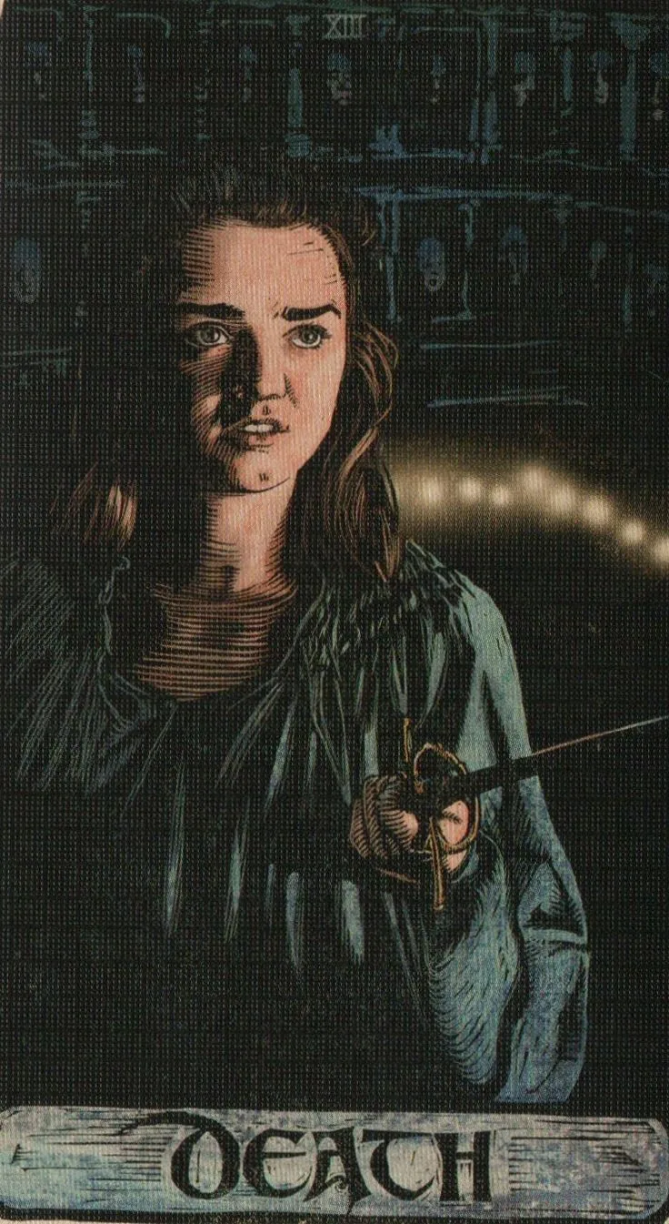 Death card from the Game Of Thrones Tarot deck