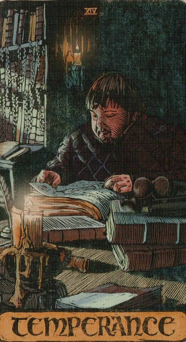 Temperance card from the Game Of Thrones Tarot deck