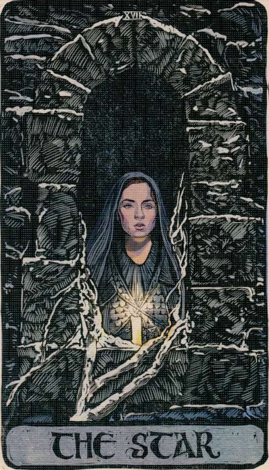 The Star card from the Game Of Thrones Tarot deck