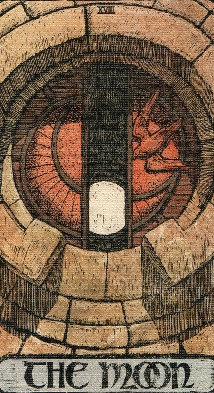 The Moon card from the Game Of Thrones Tarot deck