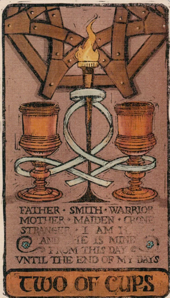 Two of Cups — Game Of Thrones Tarot card Two of Cups card from the Game Of Thrones Tarot deck