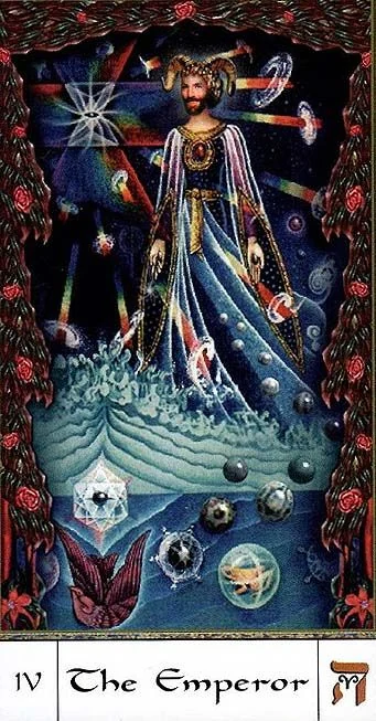 The Emperor card from the Gendron Tarot deck