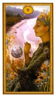 Two of Wands card from the Gendron Tarot deck
