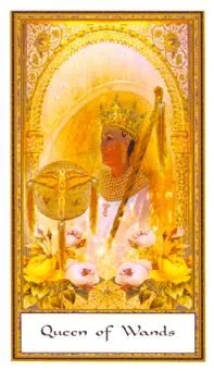 Queen of Wands card from the Gendron Tarot deck