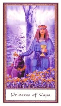 Princess of Cups card from the Gendron Tarot deck