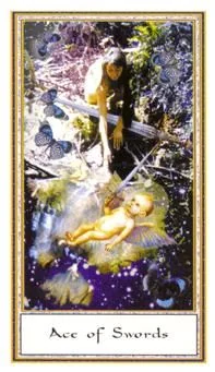 Ace of Swords card from the Gendron Tarot deck