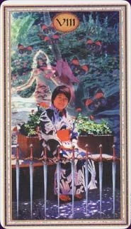 Eight of Swords card from the Gendron Tarot deck
