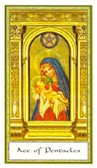 Ace of Pentacles card from the Gendron Tarot deck