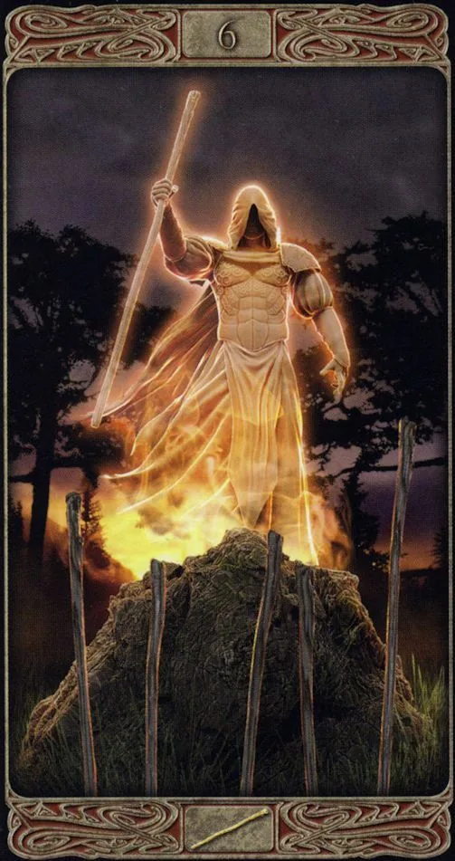 Ghost Tarot source card 10 card from the Ghost Tarot deck