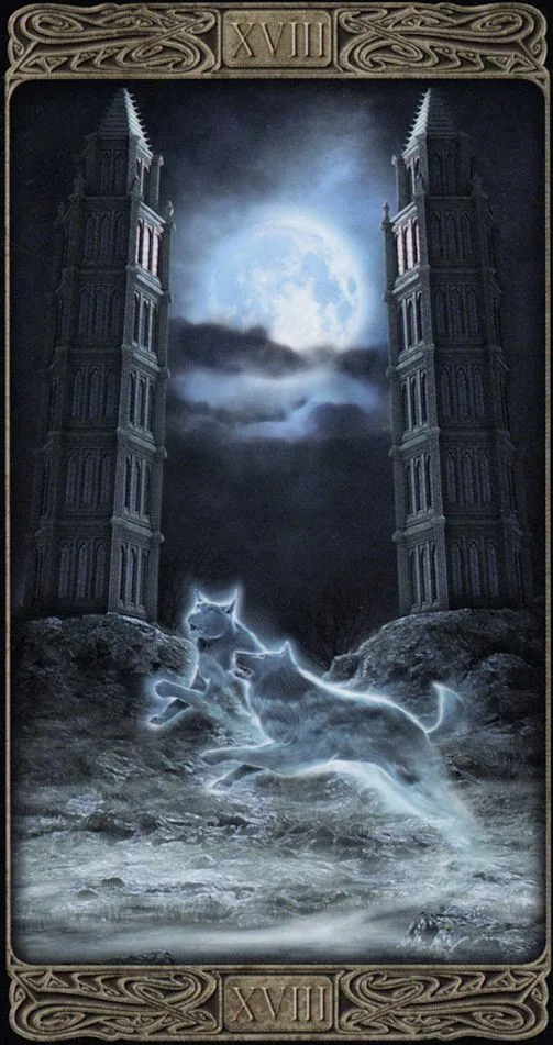 Ghost Tarot source card 43 card from the Ghost Tarot deck
