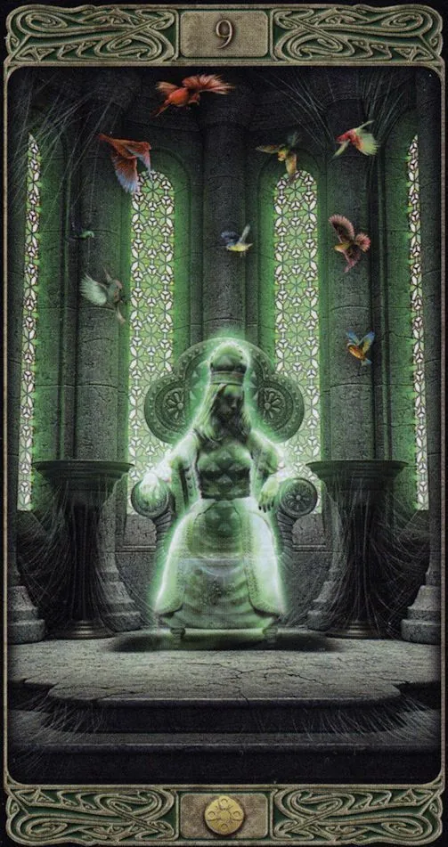 Ghost Tarot source card 69 card from the Ghost Tarot deck