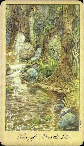 Ghosts and Spirits Tarot card 05 card from the Ghosts and Spirits Tarot deck
