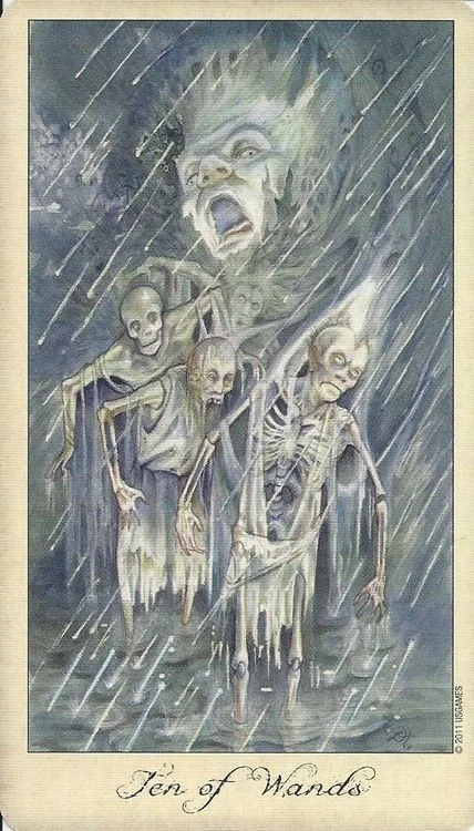 Ghosts and Spirits Tarot card 47 card from the Ghosts and Spirits Tarot deck