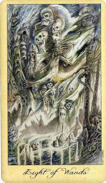 Ghosts and Spirits Tarot card 49 card from the Ghosts and Spirits Tarot deck