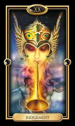Judgment card from the Gilded Tarot deck