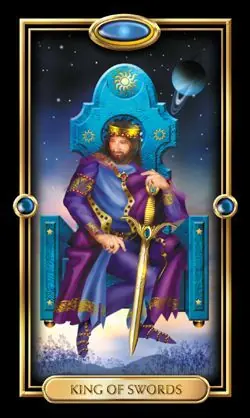 King of Swords - The Gilded Tarot - Tarot Deck by Ciro Marchetti