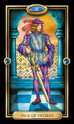 Page of Swords - The Gilded Tarot - Tarot Deck by Ciro Marchetti
