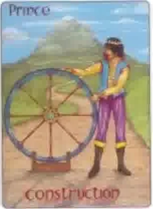 Construction card from the Gill Tarot deck