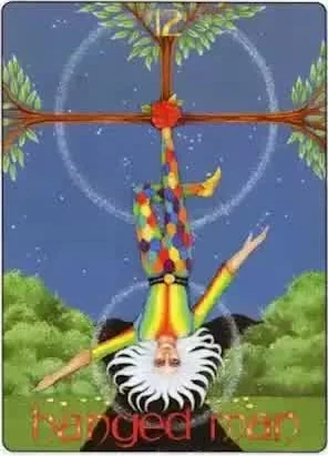 Hanged Man card from the Gill Tarot deck