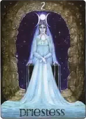 Priestess card from the Gill Tarot deck