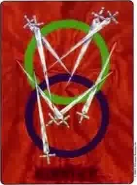 Conflict card from the Gill Tarot deck