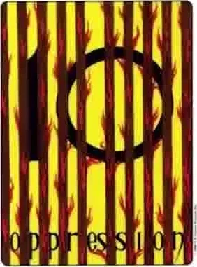 Oppression card from the Gill Tarot deck