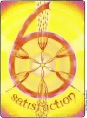 Satisfaction card from the Gill Tarot deck