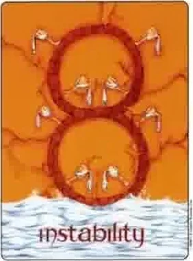 Instability card from the Gill Tarot deck