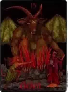 Devil card from the Gill Tarot deck